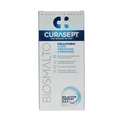 Curasept Biosmalto mondspoeling caries erosie en slijtage 300.00 Milliliter