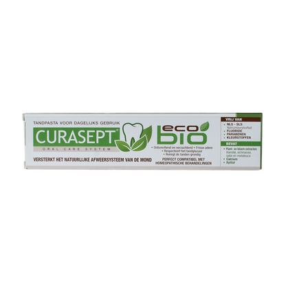 Curasept EcoBio tandpasta 75.00 Milliliter