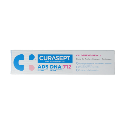 Curasept ADS DNA 712 CHX 0,12% gel-tandpasta 75.00 Milliliter