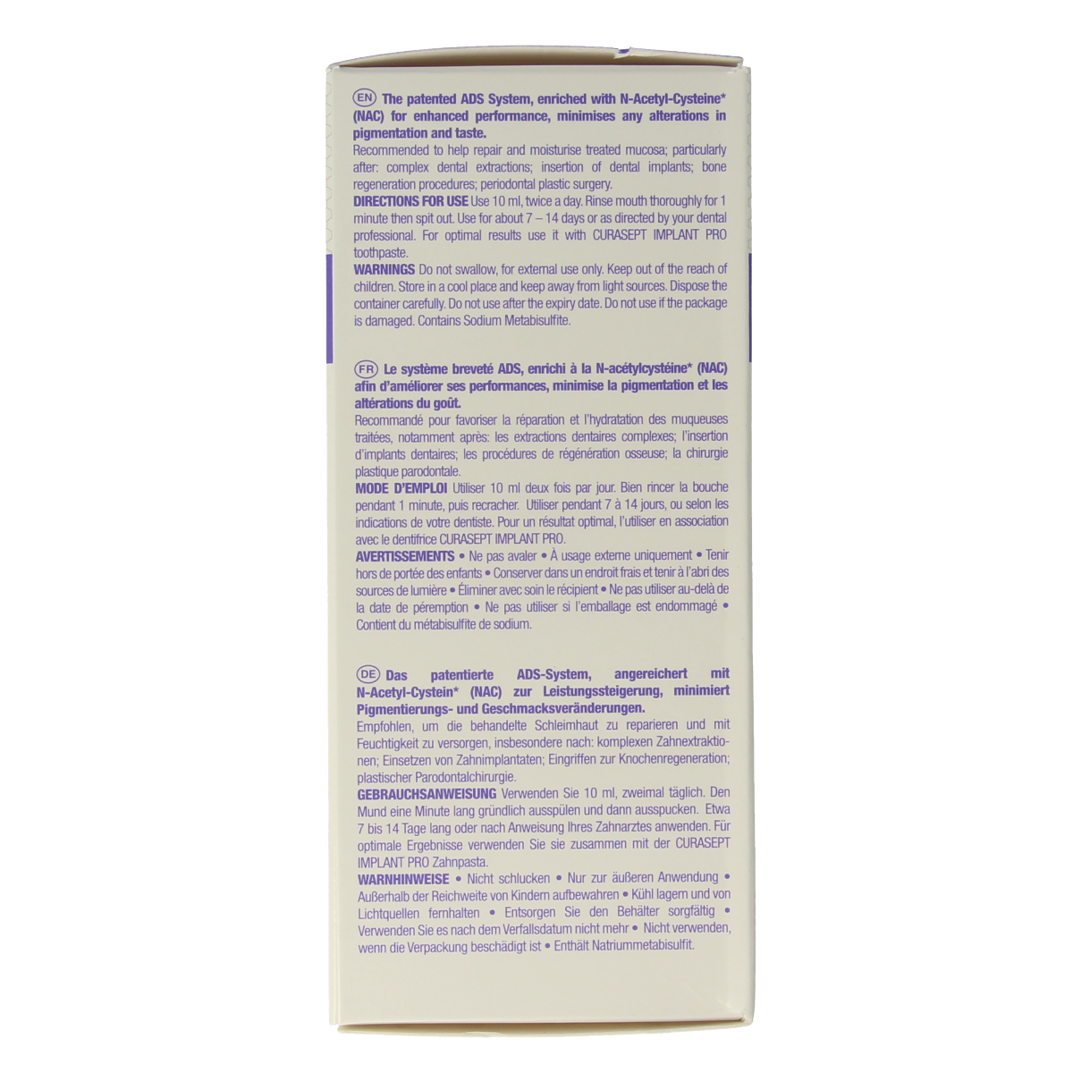 Curasept ADS DNA Implant Pro CHX 0,20% + HA mondspoelmiddel 200.00 Milliliter
