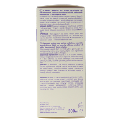 Curasept ADS DNA Implant Pro CHX 0,20% + HA mondspoelmiddel 200.00 Milliliter