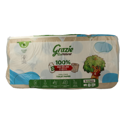 Grazie Natural Toiletpapier 3-laags 8 Stuks