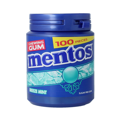 Mentos Gum breeze mint 100.00 Stuks