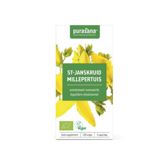 Purasana Sint Janskruid vegan bio 120 Vegetarische capsules