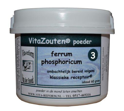 Vitazouten Ferrum phosphoricum poeder nr. 03 60.00 Gram