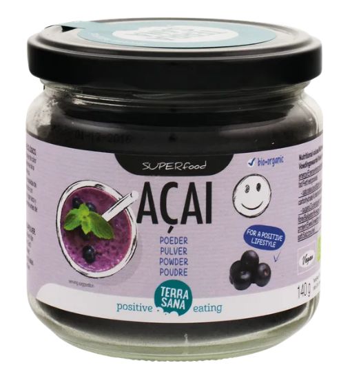 TerraSana Super acai poeder bio 140 Gram