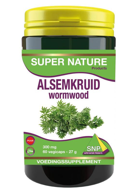 SNP Alsemkruid wormwood 300 mg puur 60 Vegetarische capsules
