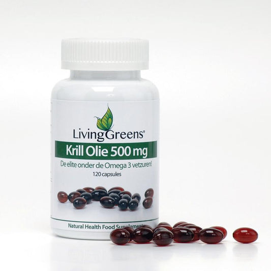 Livinggreens Krillolie 500mg 120 Capsules