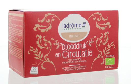 Ladrome Bloeddruk & circulatie thee bio  20 Zakjes