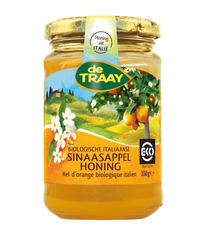 Traay Sinaasappelhoning bio 350 Gram