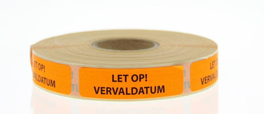 Blockland Strooketiket let op vervaldatum 750 Stuks