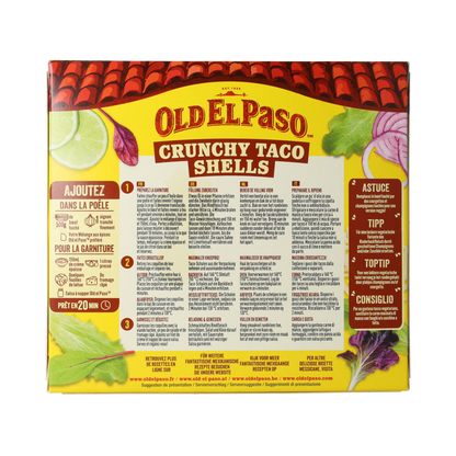 Old El Paso Taco shells glutenvrij 135.00 Gram