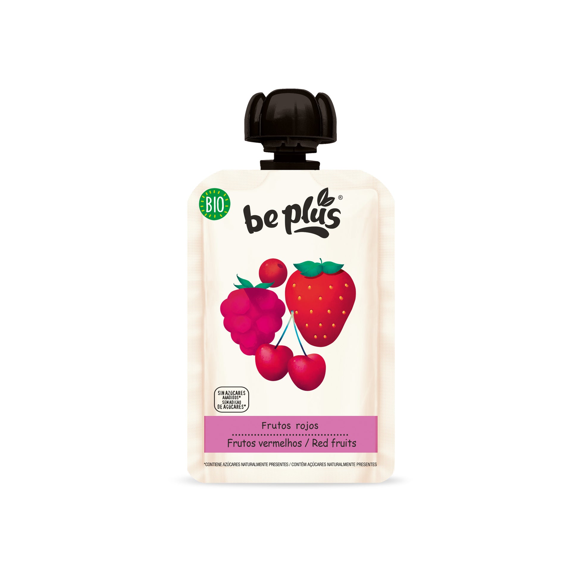 Beplus Knijpfruit 100% forest fruit bio 100.00 Gram