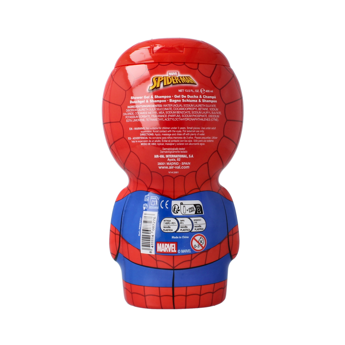 Air-Val Spiderman showergel 2d 400.00 Milliliter