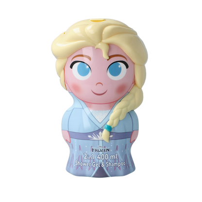 Air-Val Frozen Elsa 2D figure shower & shampoo 400 Milliliter
