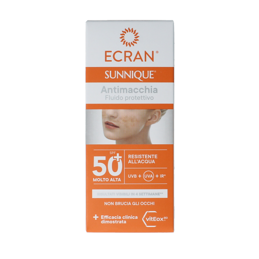 Ecran Sunique facial anti vlekken SPF50 50 Milliliter