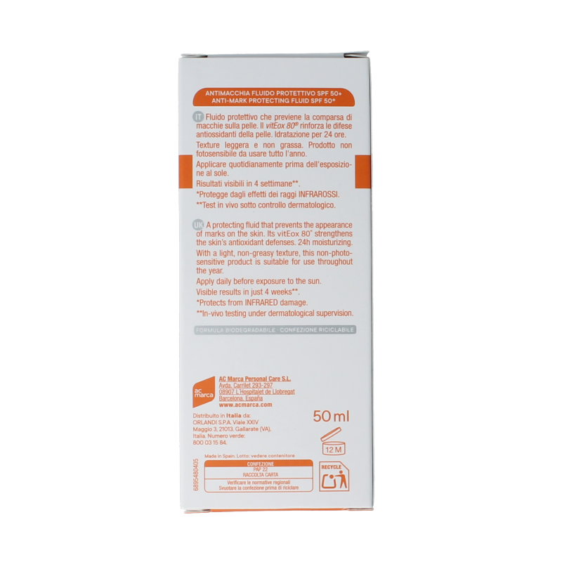 Ecran Sunique facial anti vlekken SPF50 50 Milliliter