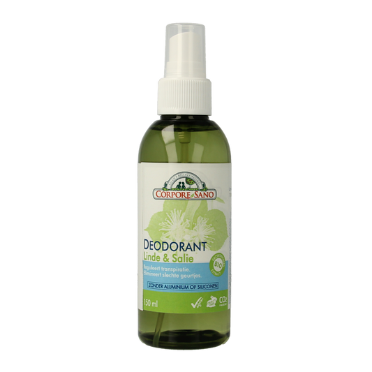 Corpore Sano Deodorant spray salie en linde 150 Milliliter