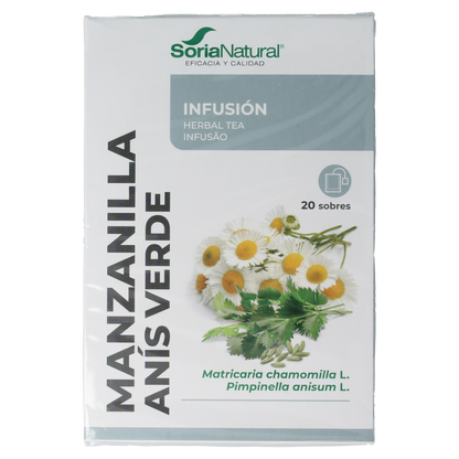 Soria Natural Manzanilla anis infusie 20 Zakjes