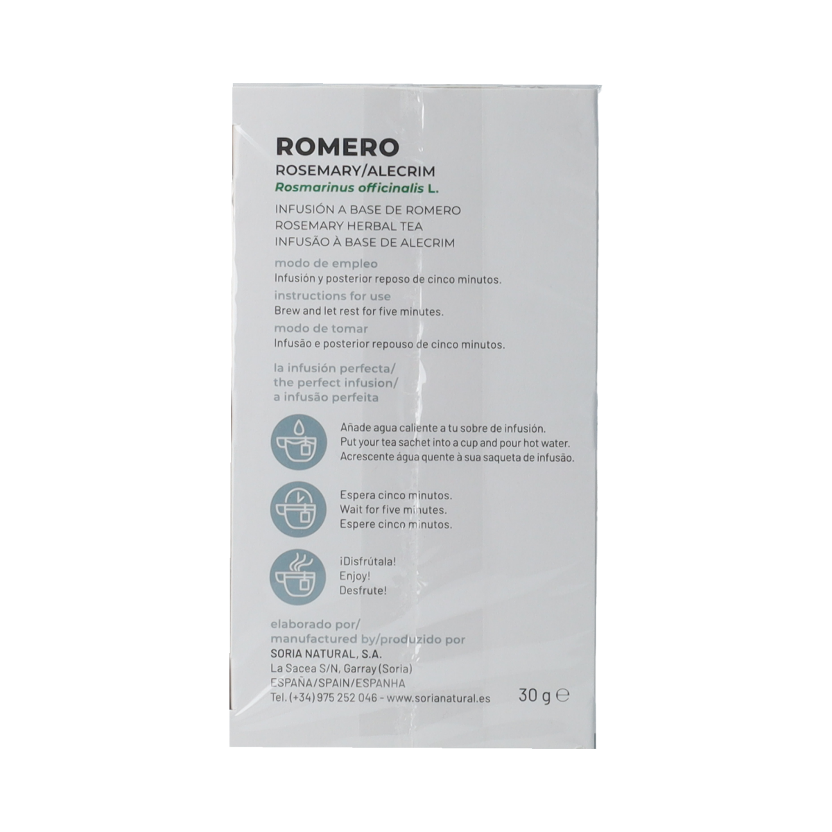 Soria Natural Rozemarijn infusie   20.00 Zakjes