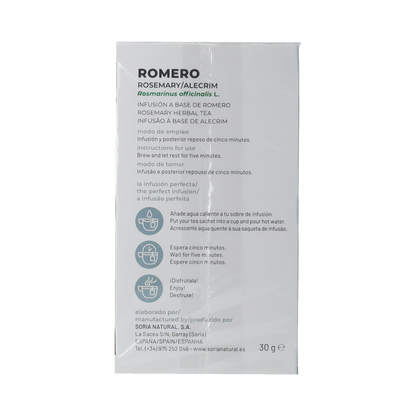 Soria Natural Rozemarijn infusie   20.00 Zakjes