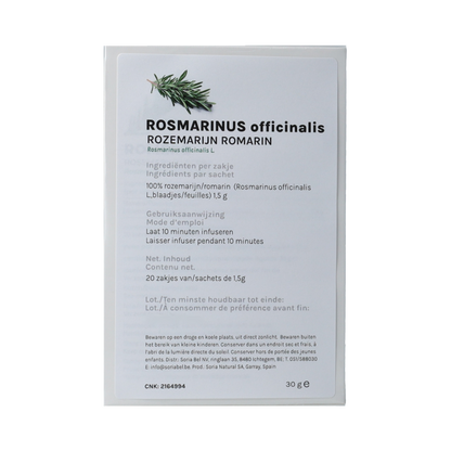 Soria Natural Rozemarijn infusie   20.00 Zakjes