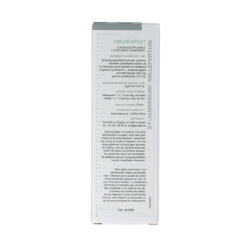 Soria Natural Hypericum perforatum extract 50 Milliliter