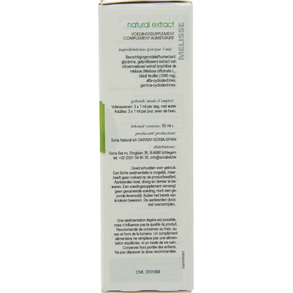 Soria Natural Melissa officinalis XXI 50.00 Milliliter