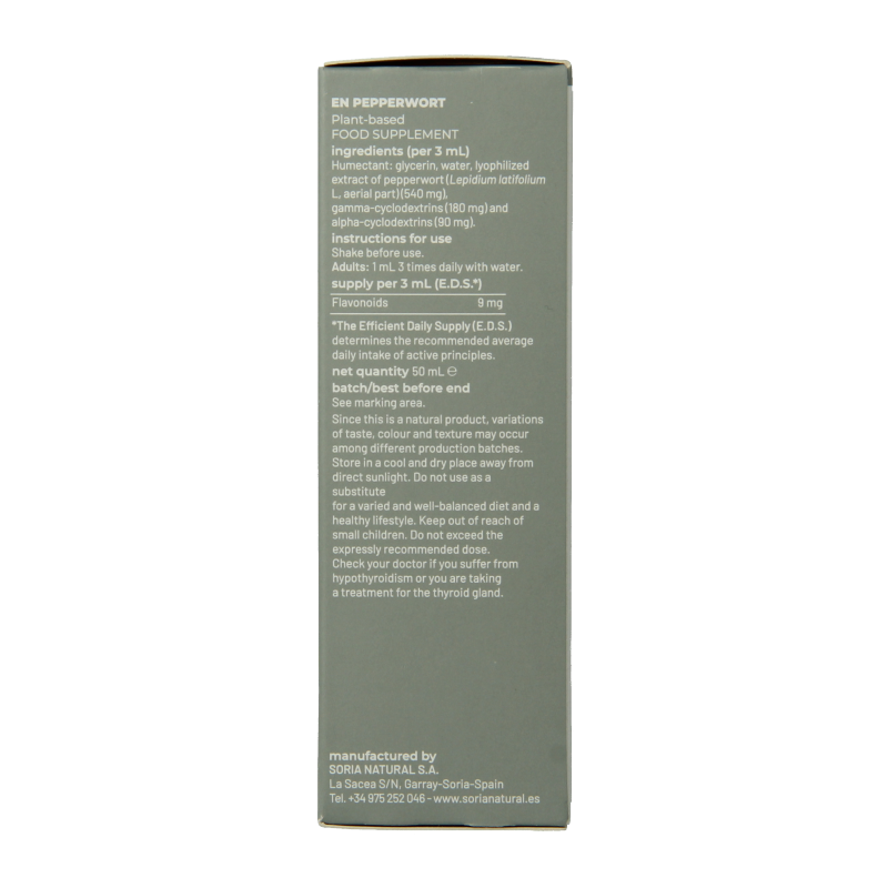Soria Natural Lepidium latifolium extract 50 Milliliter