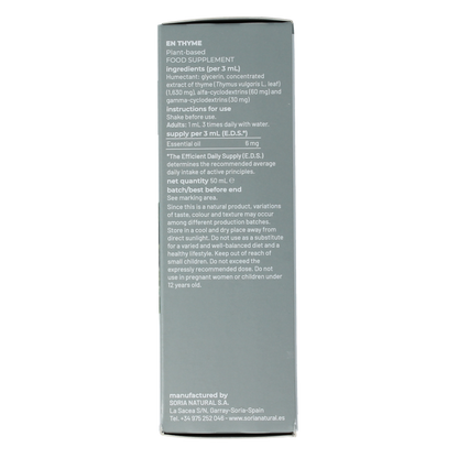 Soria Natural Thymus vulgaris XXI extract 50.00 Milliliter