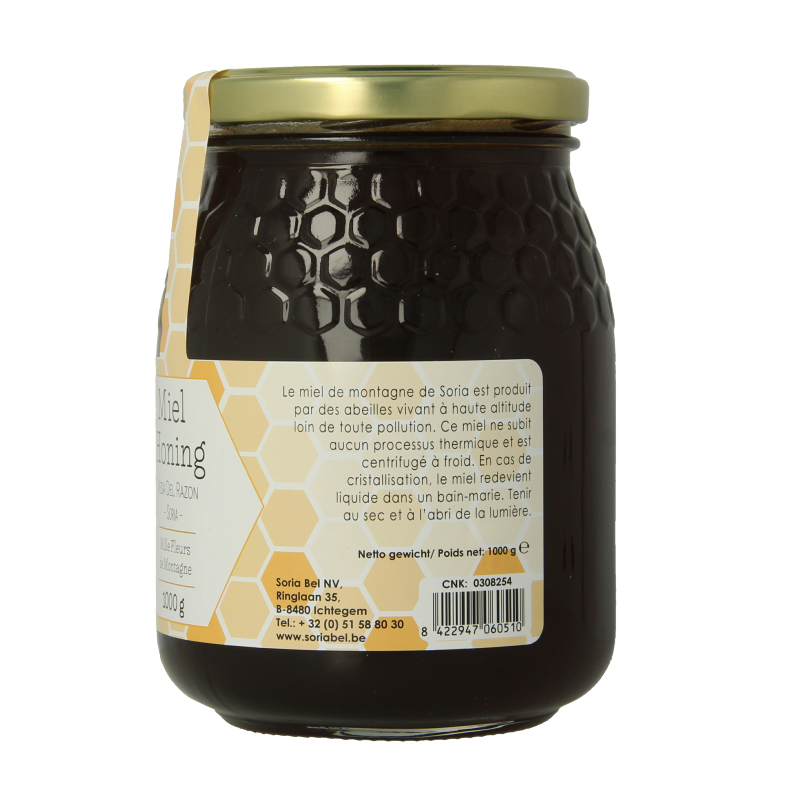 Soria Natural Berghoning miel aromatica 1 Kilogram