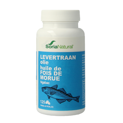 Soria Natural Higabac levertraanolie 125 Softgels