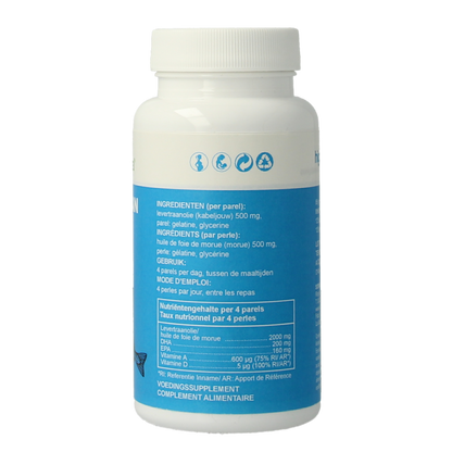 Soria Natural Higabac levertraanolie 125 Softgels