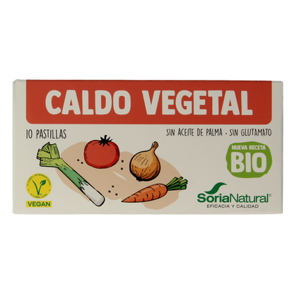 Soria Natural Bouillonblokjes plantaardig bio 10 Stuks