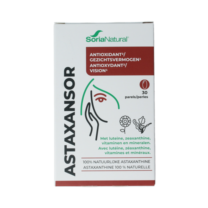 Soria Natural Astaxansor parels 30.00 Stuks