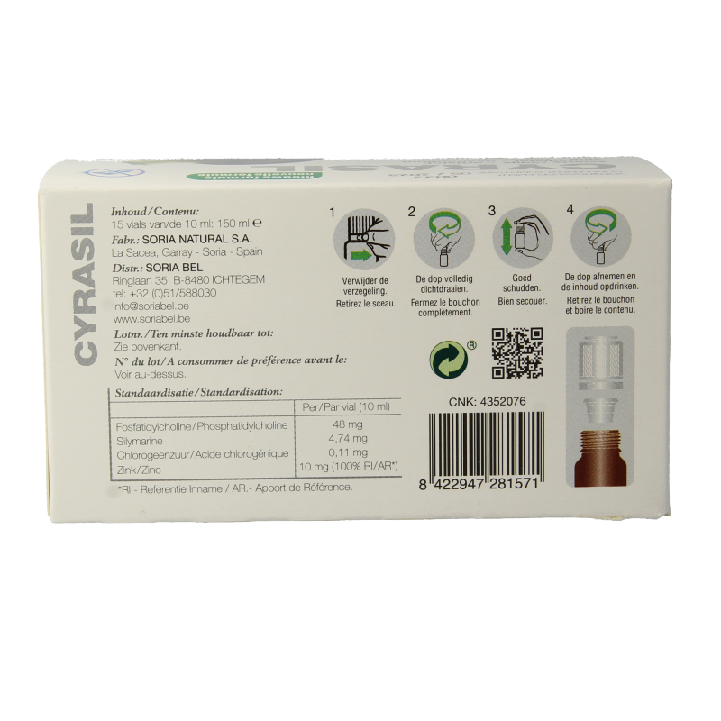 Soria Natural Cyrasil 10ml 15 Ampullen