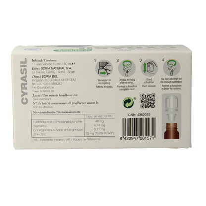 Soria Natural Cyrasil 10ml 15 Ampullen