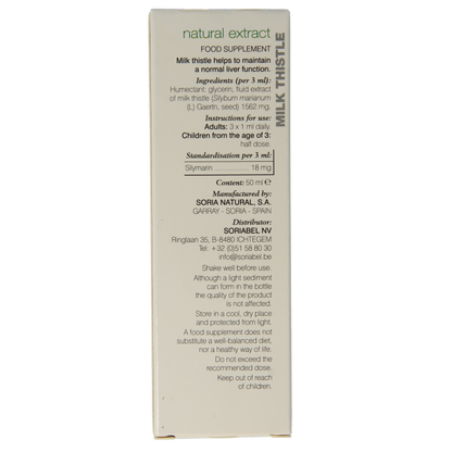Soria Natural Silybum marianum extract 50 Milliliter