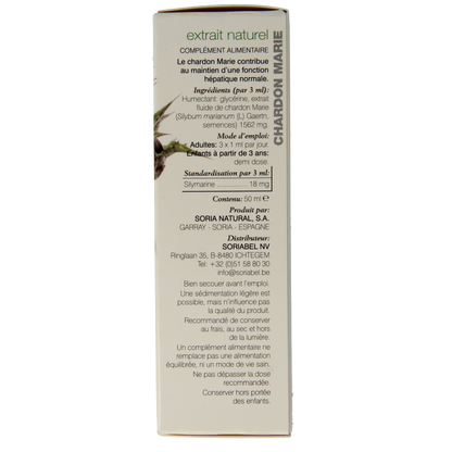 Soria Natural Silybum marianum extract 50 Milliliter