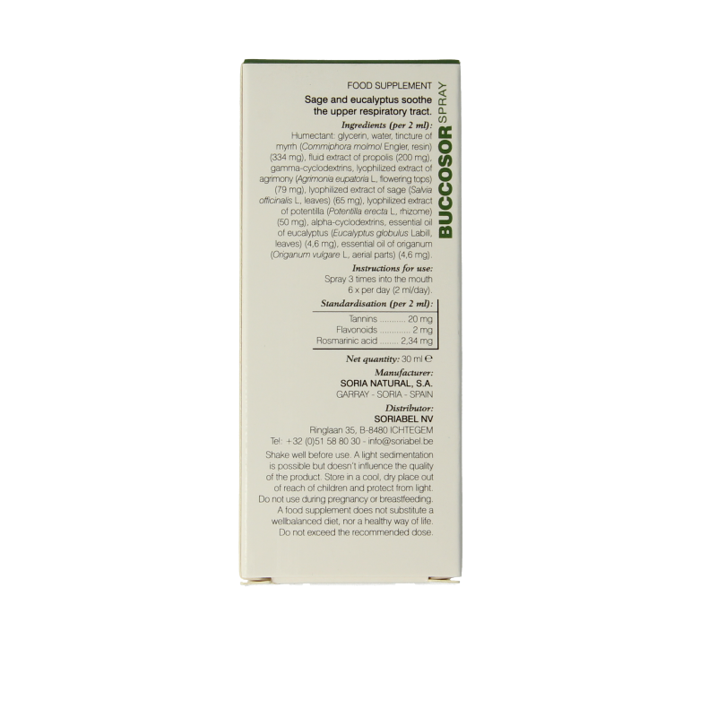 Soria Natural Composor 1 buccosor spray XXI 30 Milliliter