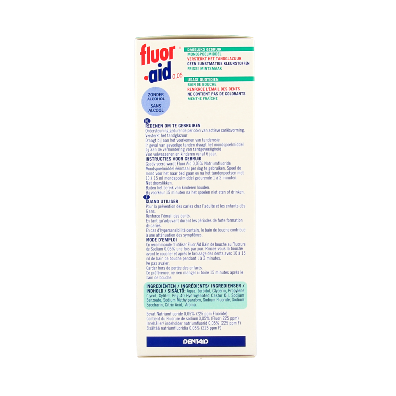 Fluor Aid Mondspoelmiddel 0.05 500 Milliliter
