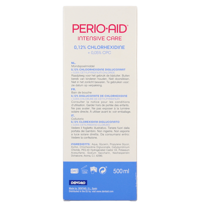 Perio Aid Intensive Care mondspoelmiddel 0.12% CHX 500 Milliliter