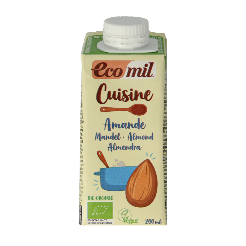 Ecomil Cuisine amandel bio 200 Milliliter