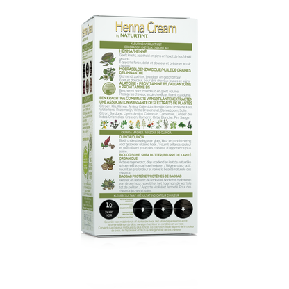 Naturtint Henna cream 1.0 zwart 110 Milliliter