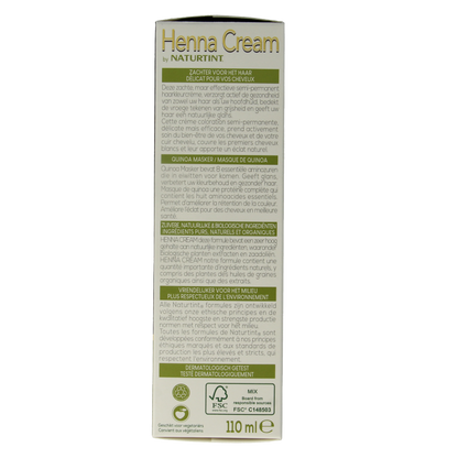 Naturtint Henna cream 3.0 dronker kastanje bruin 110 Milliliter