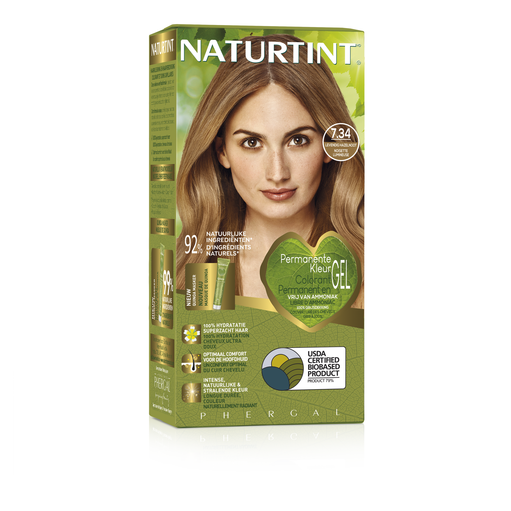Naturtint 7.34 Helder hazelnoot 170 Milliliter