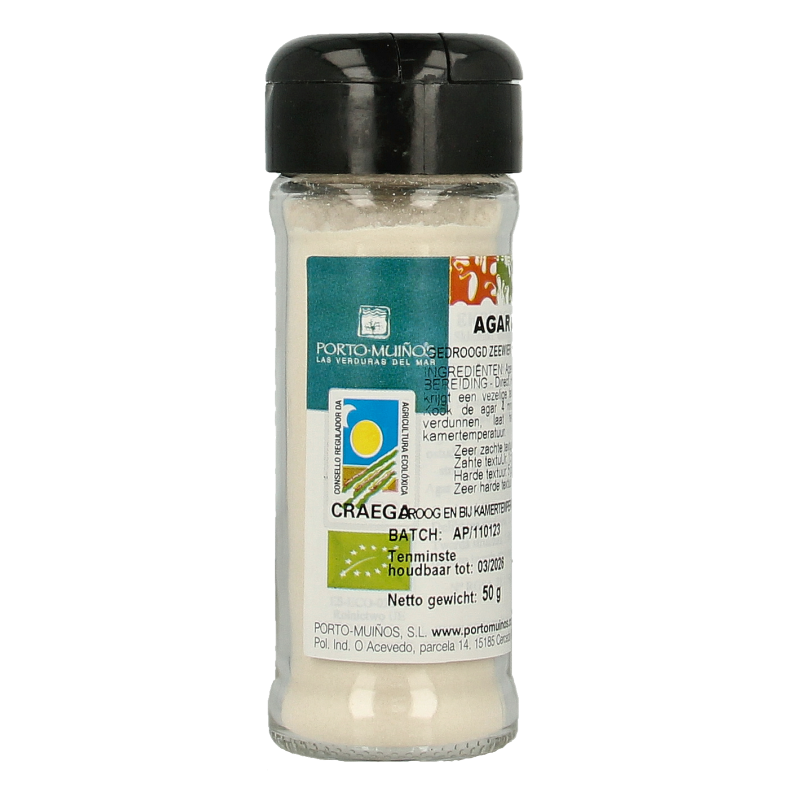 Porto Muinos Agar agar poeder bio 50 Gram