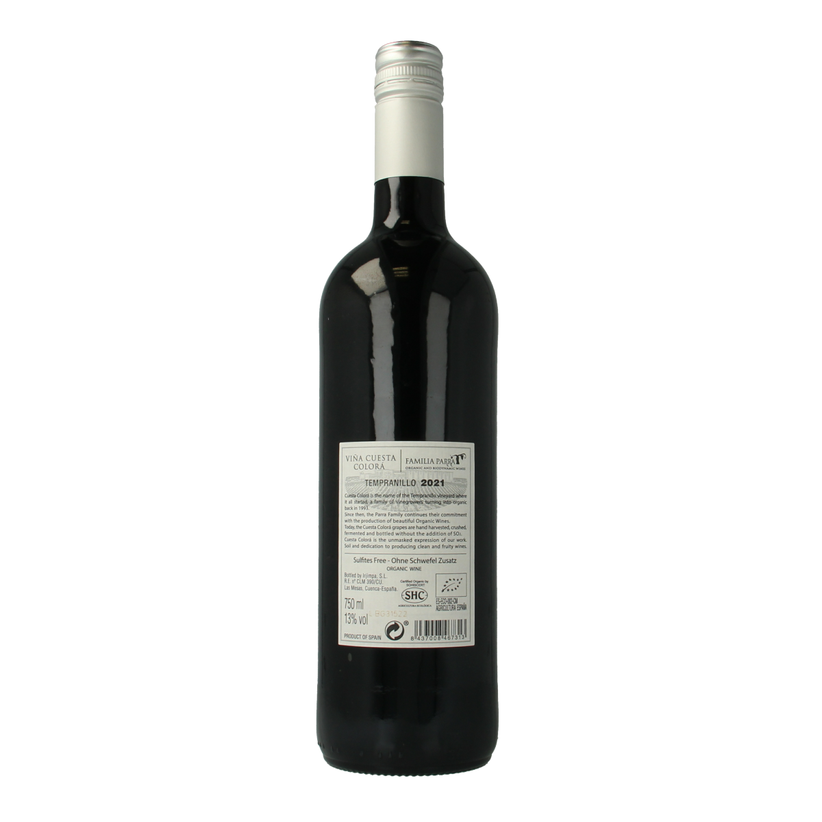 Parra Jimenez Vina cuesta colora rood bio 750.00 Milliliter