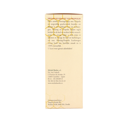 Michel Merlet Honing - propolis luchtwegen siroop 250 Milliliter