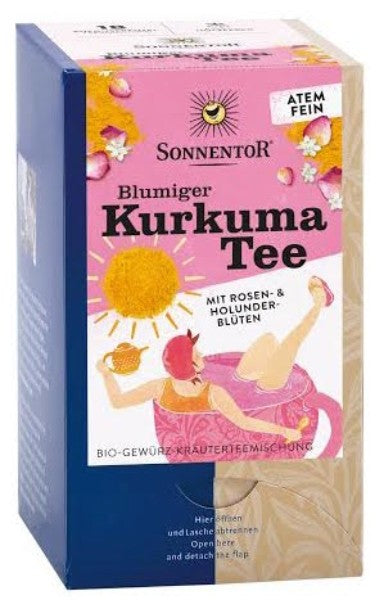 Sonnentor Bloemige kurkuma thee bio 18 Zakjes